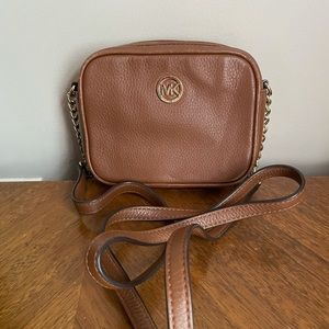 Brown Leather Michael Kors Crossbody